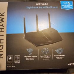 NIB Nighthawk Netgear  AX2400 WIFI 6 Router Alexa & Google Assistant 