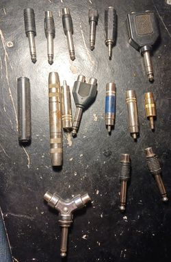 1950's Guitar/Mic/Amplifier Adapters/Connectors/Hooups.