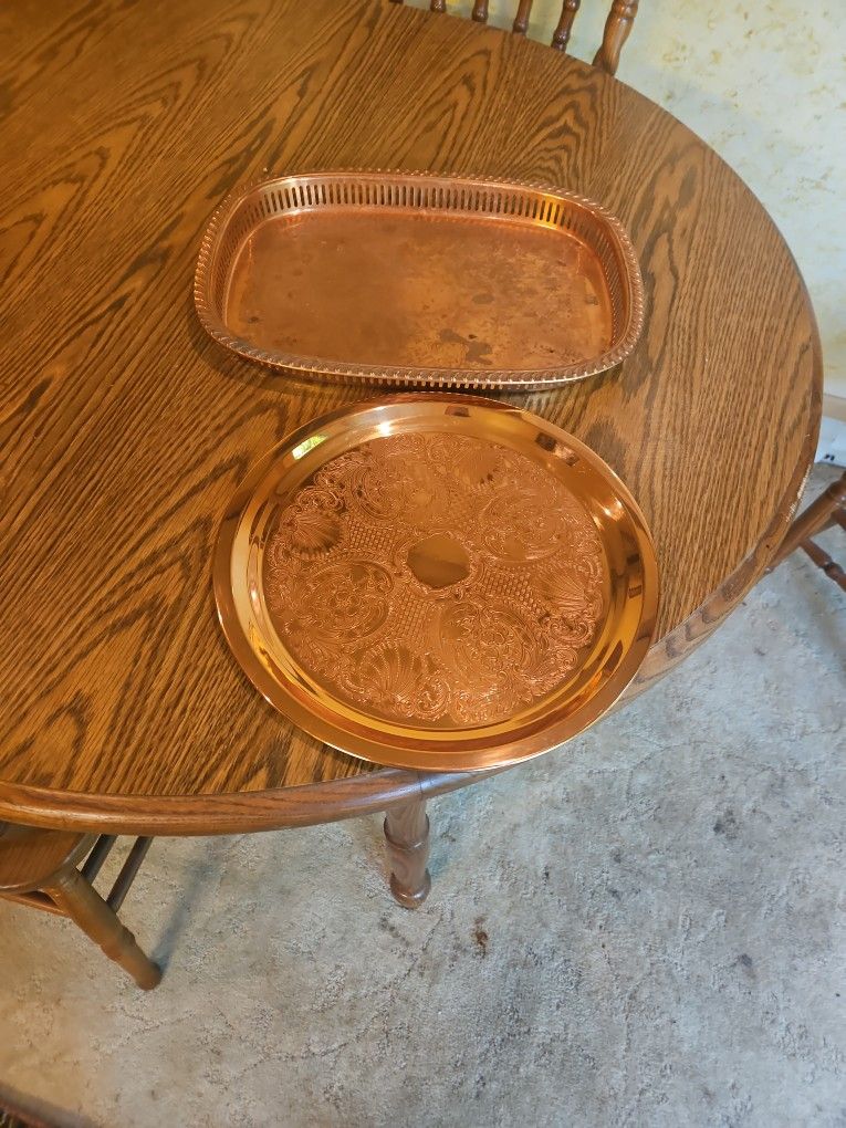 Copper Edged Trays