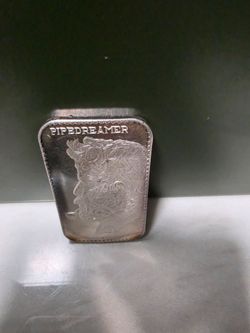 Vintage 1 OZ Silver Art Bar