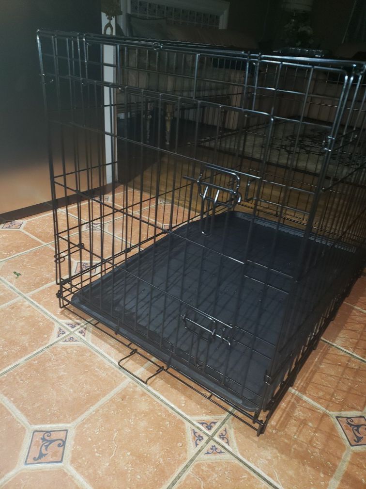 Cage for dogs.