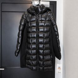 New Desigual Women’s Black Long Puffer Coat – Size S– $180 Retail