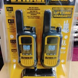 DeWalt DXFRS800 2 Watt Heavy Duty Walkie -Talkie  ( NEW ) waterproof, shock resistant