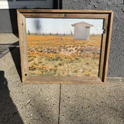 Farmhouse Decor, Wooden Frame