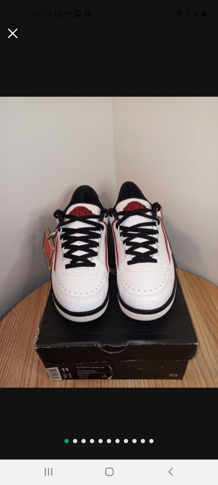 Air Jordan 2s Chicago Low Size 11