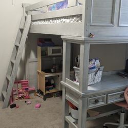 Twin Bunk Loft With Mattress  