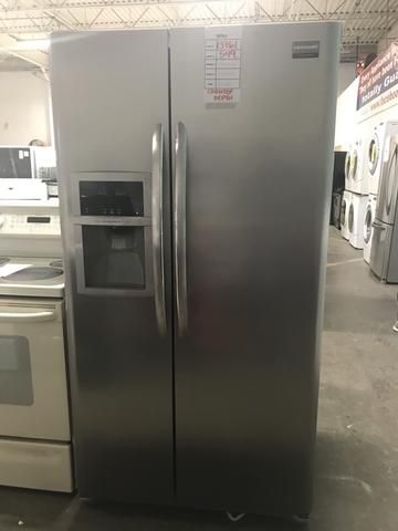 FRIGIDAIRE STAINLESS STEEL SIDE BY SIDE REFRIGERATOR
