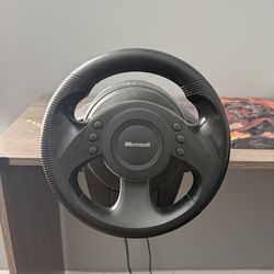 Microsoft steering wheel and pedals