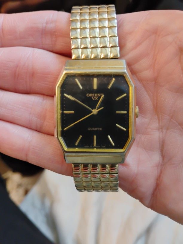 Vintage Orient VX Tank quartz watch