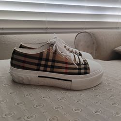 Authentic Burberry Patchwork Sneakers Size 6