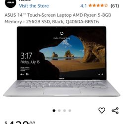 ASUS 14"" Touch-Screen Laptop With Upgraded Storage 