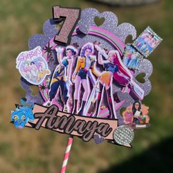 K Pop Demon Hunter Cake Topper
