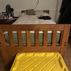 Wooden Twin Bed 