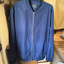 Outdoor Research Mens Jacket L- Lightweight Zip -Up -navy