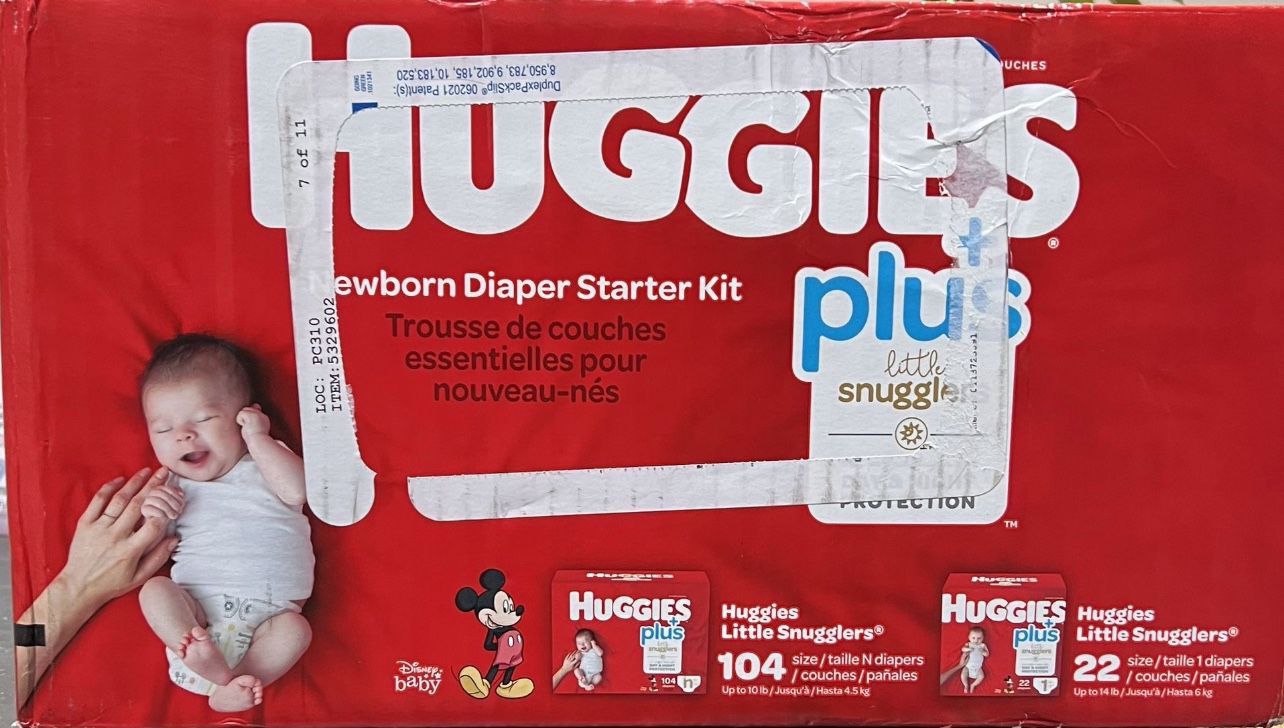 Huggies Plus Newborn Diaper Starter Kit 