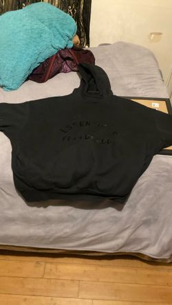 Essentials Jet Black Hoodie