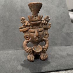 Aztec Inca Mayan Warrior Mexico Vintage Folk Art Pottery