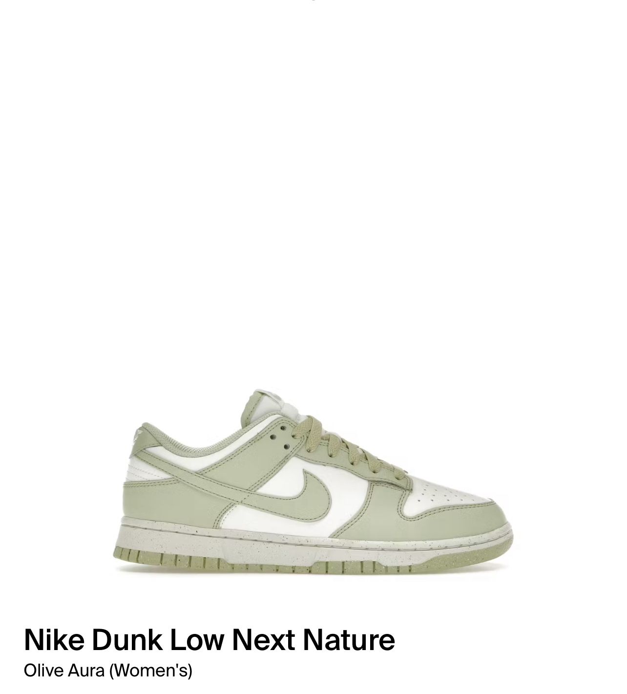 Size 8.5 - Nike Dunk Next Nature Low Olive Aura W HF5384 300