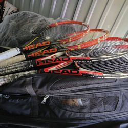 Four (4) Head Radical Tennis Rackets