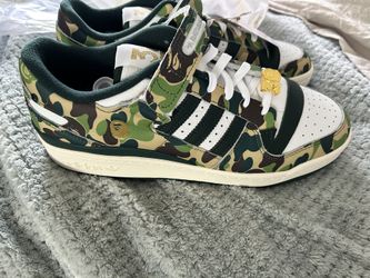 Adidas X Bape forum 84 Low Green 10.5