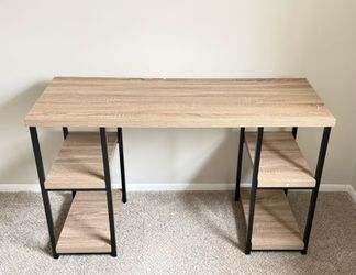Wood desk modern minimalist design