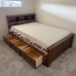New Full Bed With Drawers And Mattress