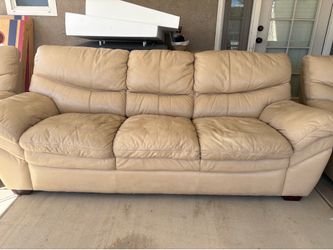 All leather Couch, loveseat, and chair