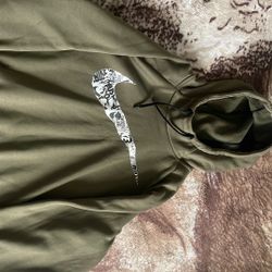 Green nike hoodie