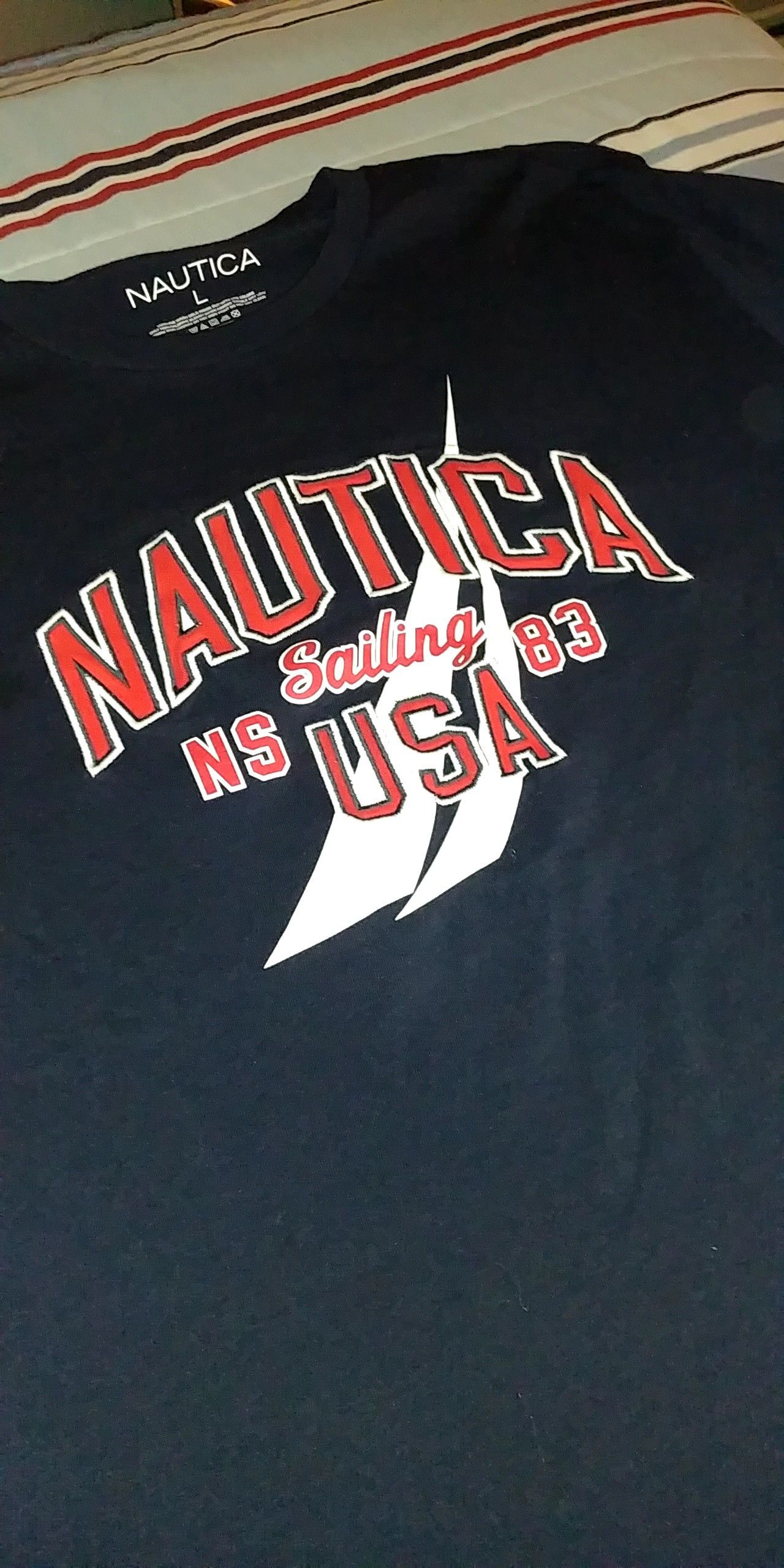 Nautica USA Shirt Sz Large Men