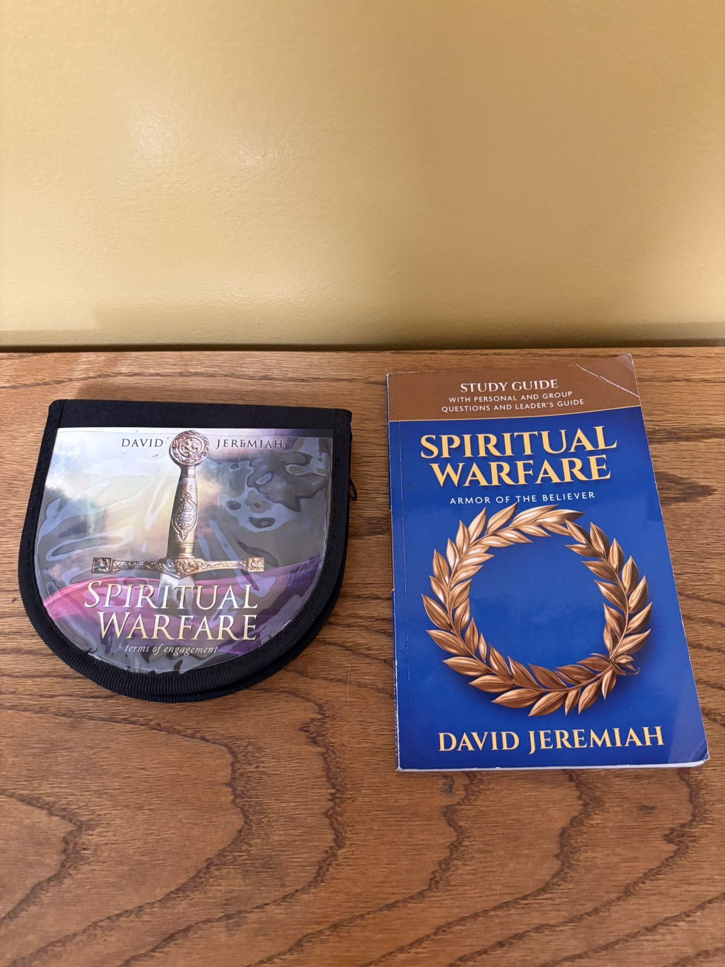 9 Audio CD Disk Set Entitled Spiritual Warfare By David Jeremiah Plus Student Guide