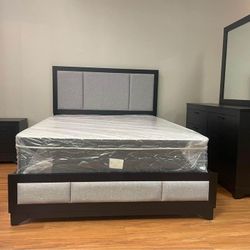 Brand New Grey King $799 & Queen $699 Bedroom Set!!!