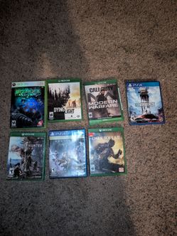 Lot of 7 Video Games Xbox One/PS4 360