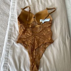 Rustic Orange Lace Bodysuit 