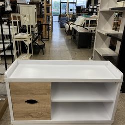 Shoe Bench Shoe Rack Entryway Bench w/ 2 Drawer 11.5" L x 36" W x 22.75" H- White