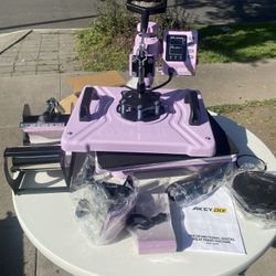 Brand New Commercial Heat Press With Hat, Mug, Machine 