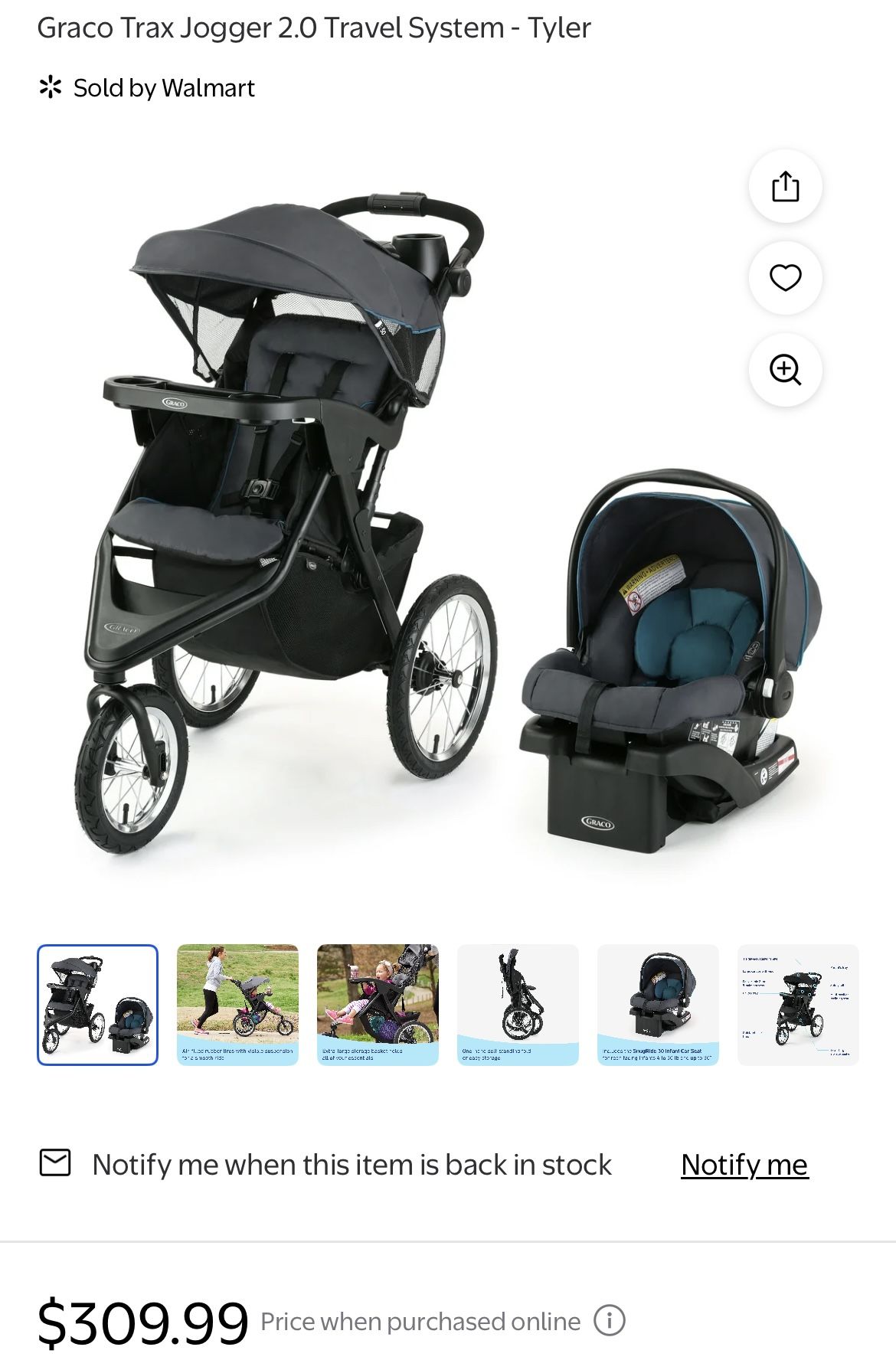 Graco Trax Jogger Travel System Tyler