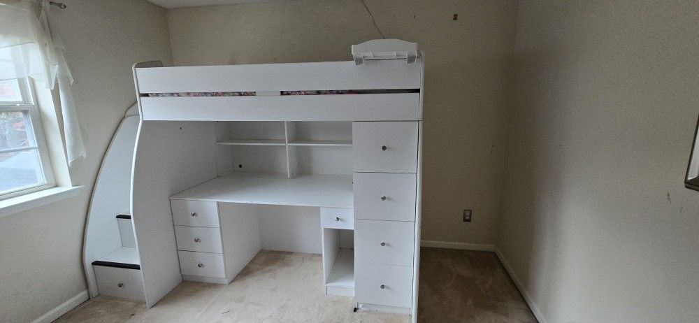 Loft Bed With Desk And Drawers