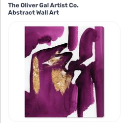 Abstract Wall Art- Brand new- Oliver Gal