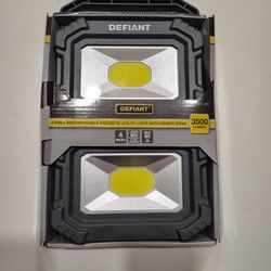 Defiant 2-pack Rechargeable Light 3500 Lumens 