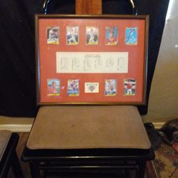 Framed Picture Of 1990 Cincinnati Reds World Champions Dream Team