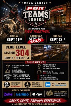 PBR Teams Series Tickets – Honda Center
