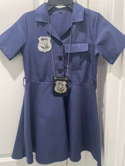 Kids Police Officer Halloween Costume Dress