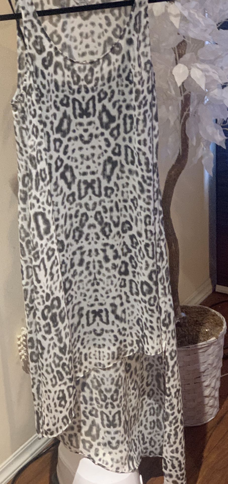Guess Asymmetrical Dress Tunic Animal Print Size S