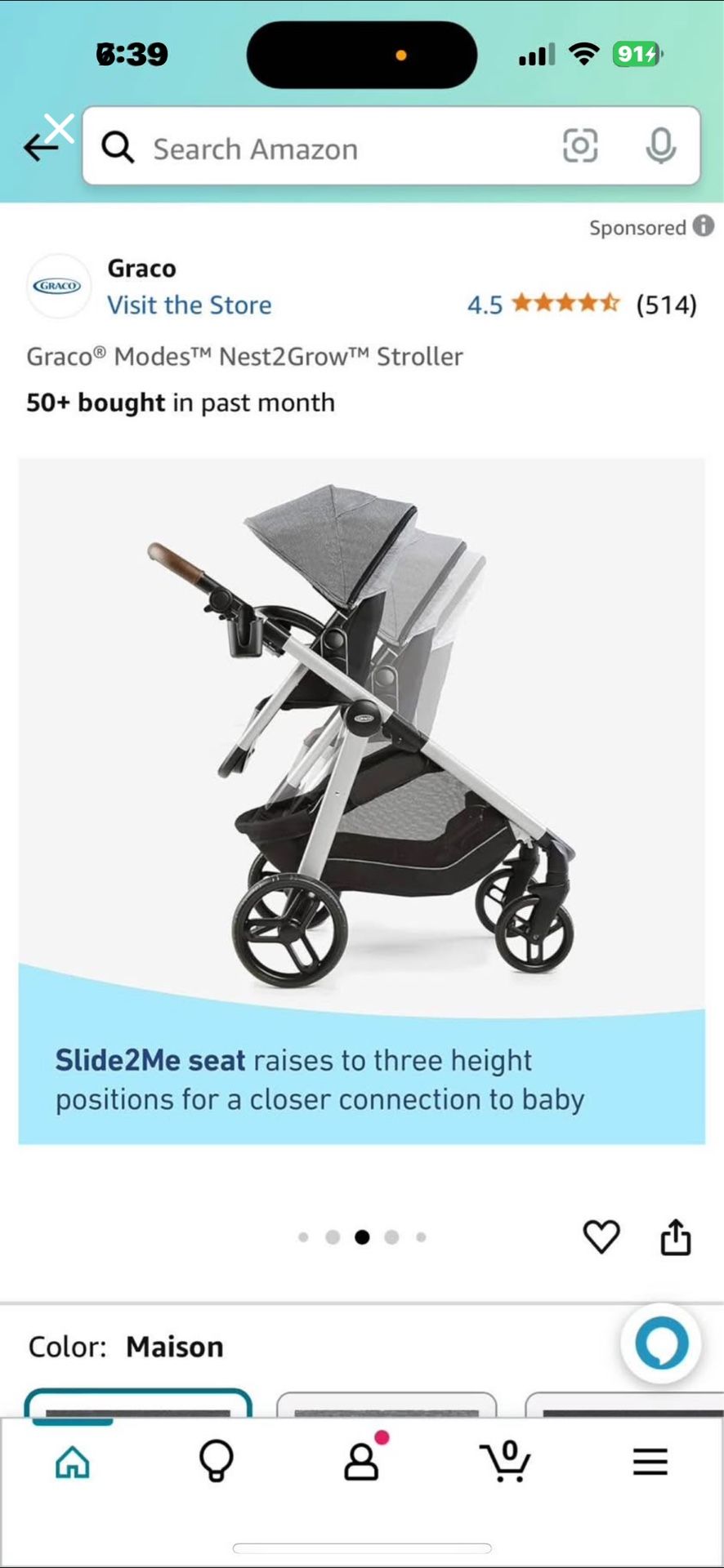 Graco Modes Nest2grow Stroller