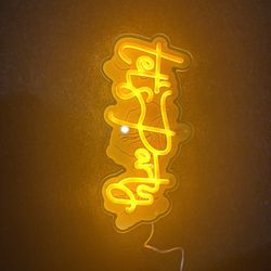 Let’s party neon sign