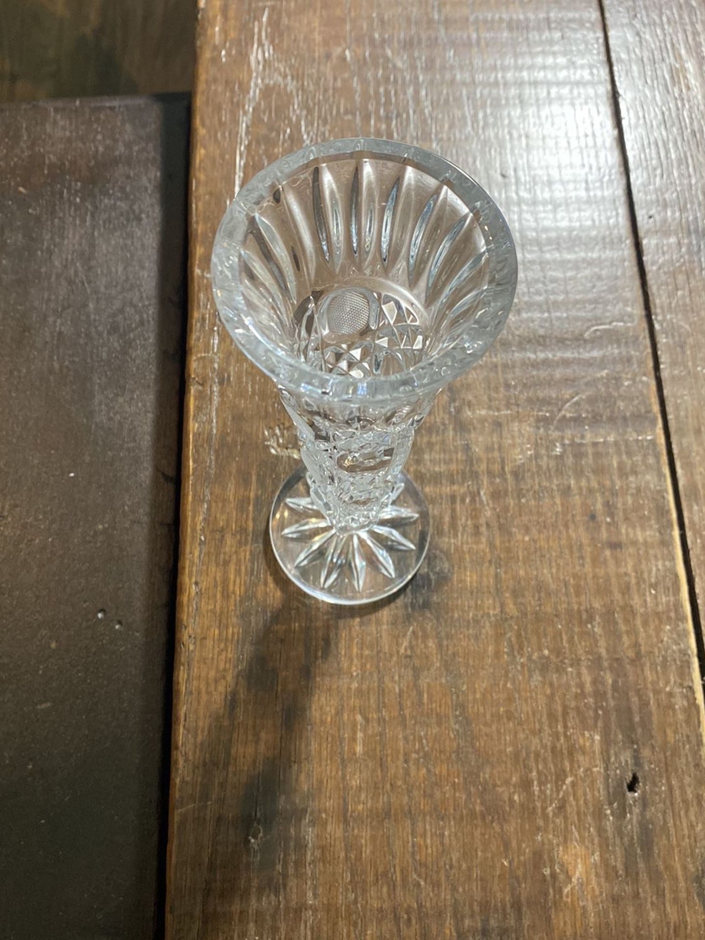 Vintage Etched Crystal Vase