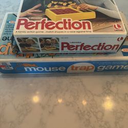 Vintage Mouse Trap & Perfection game