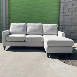 *Free Delivery* Gray Sectional Couch Sofa w/ Reversible Chaise