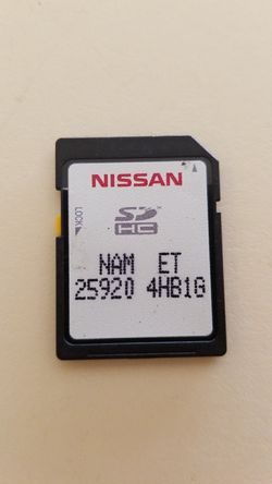 Nissan navigation SD card