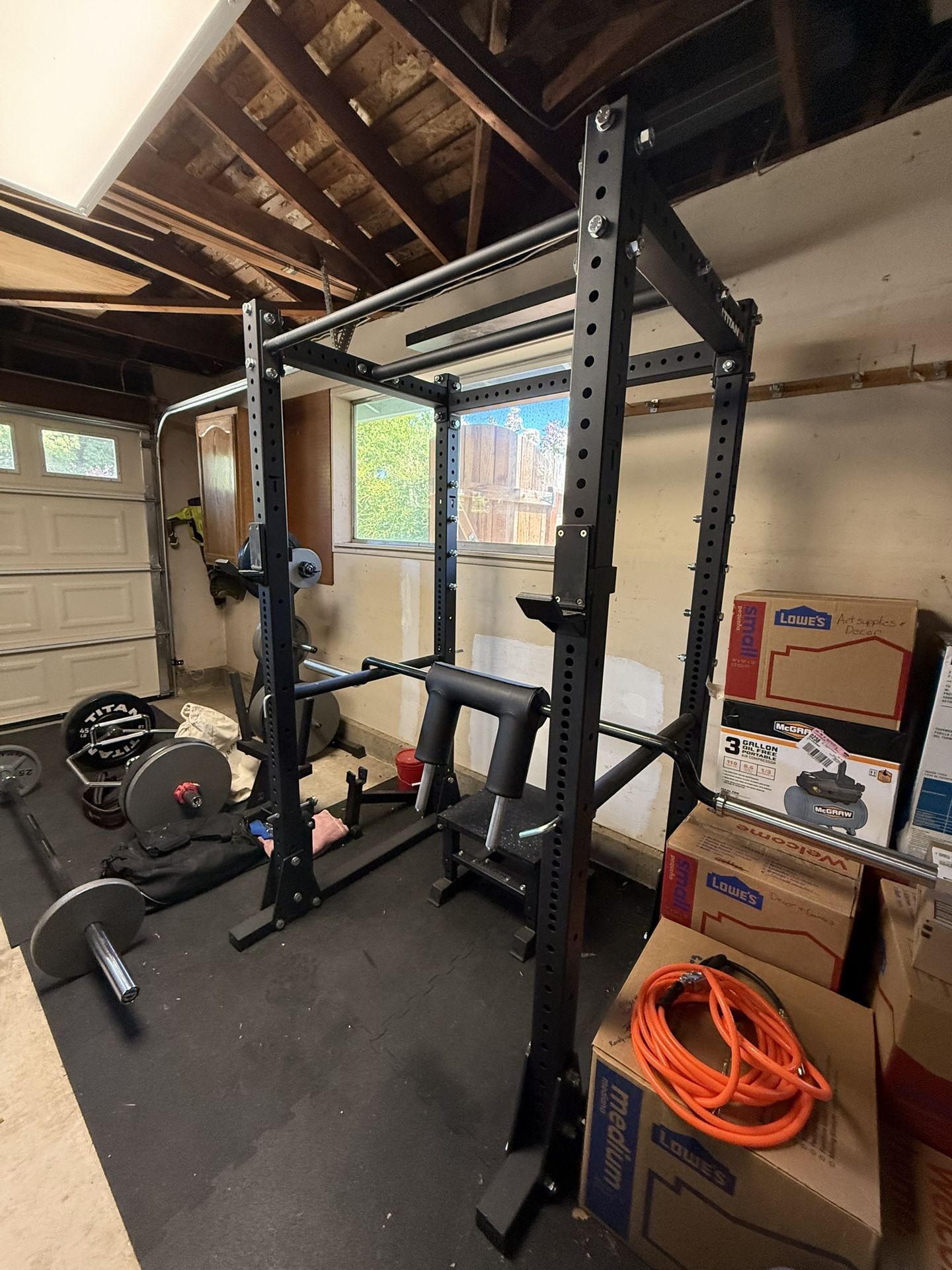 Titan Fitness X-3 Flat Foot Power Rack (82”)